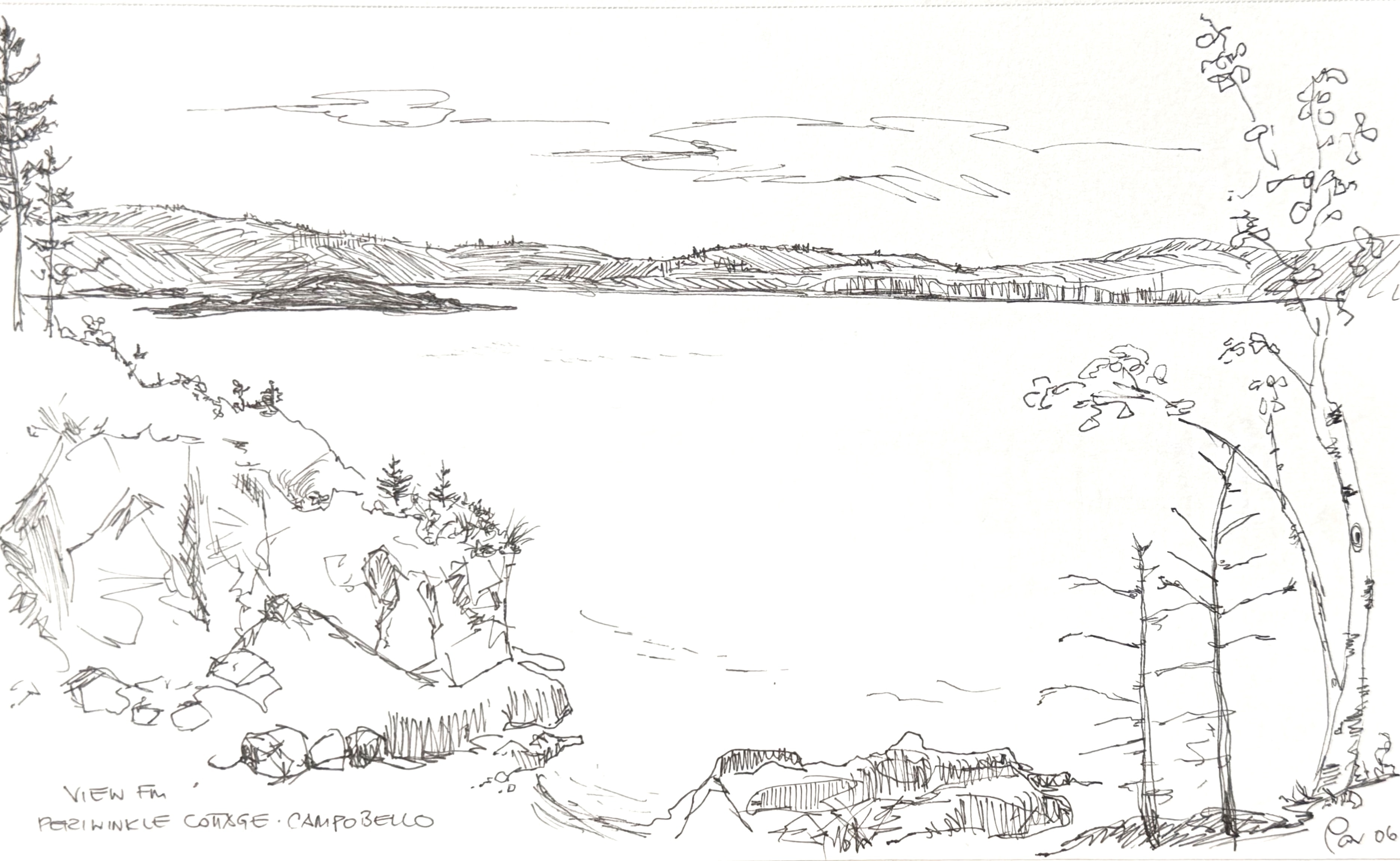 View from Periwinkle Cottage, Campobello